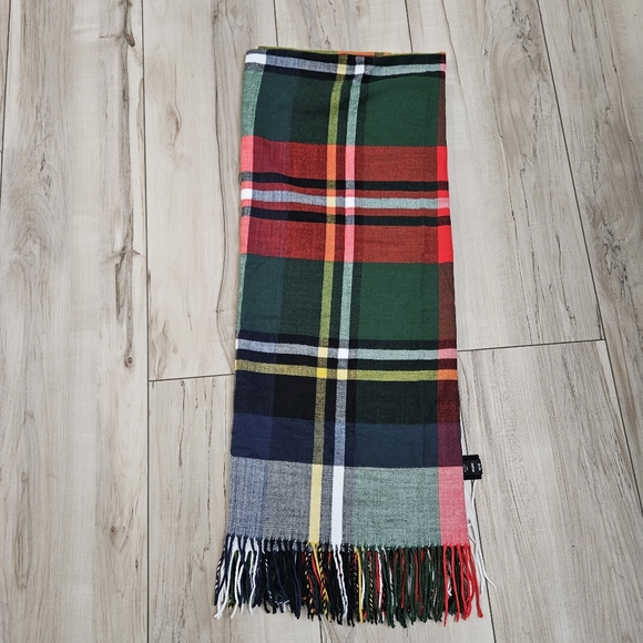 Plaid Throw Blanket - Indigo - Picture 1 of 6